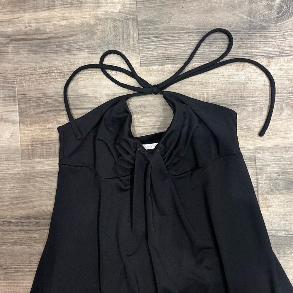 Susana Monaco Black Dress Size Medium - Picture 3 of 11
